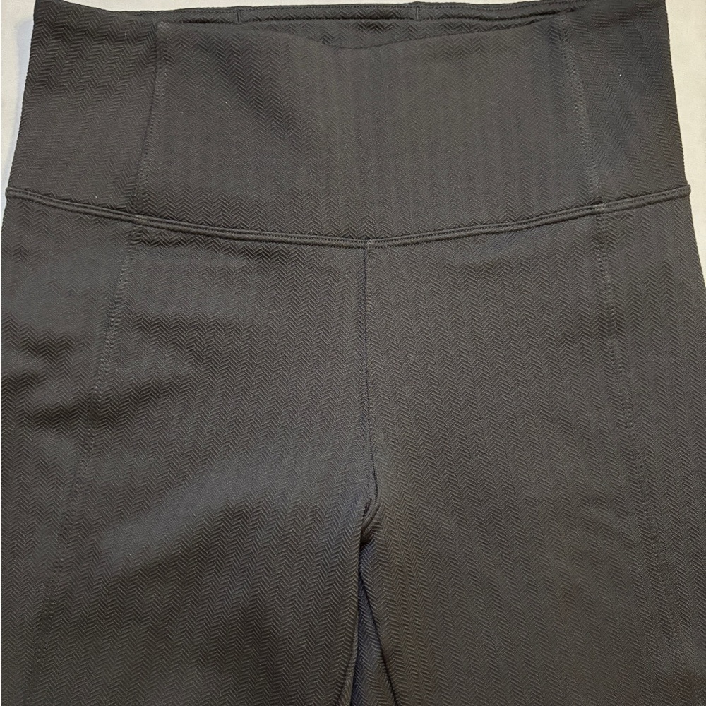 Athleta Black/Gray Herringbone Leggings Women’s XS